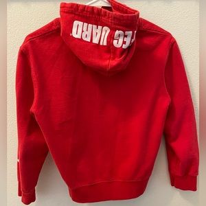 red lifeguard hoodie